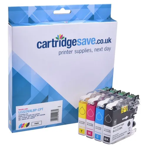 Compatible Brother LC223 4 Colour Ink Cartridge Multipack