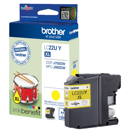 Brother LC22UY Yellow Ink Cartridge