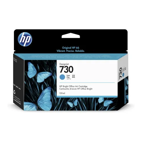 HP 730 Cyan Ink Cartridge - (P2V62A)