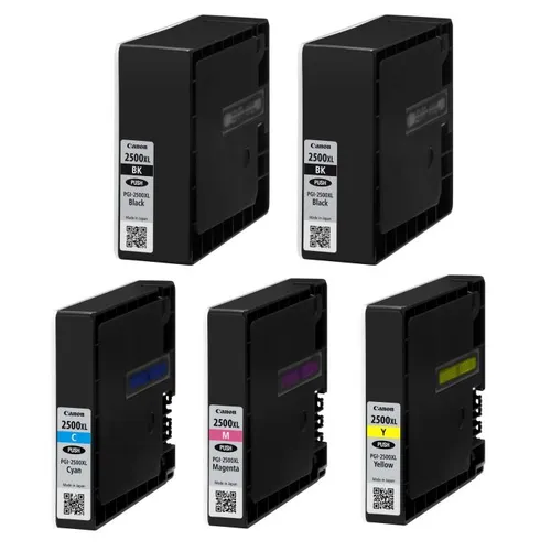 Canon PGI-2500XL High Capacity 5 Colour Ink Cartridge Multipack (9254B004AA & 9254B001AA)