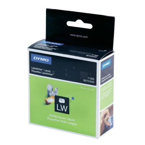 Dymo 11355 Multi Purpose Labels 1 x 500 Adhesive Labels 19mm x 51mm (S0722550)