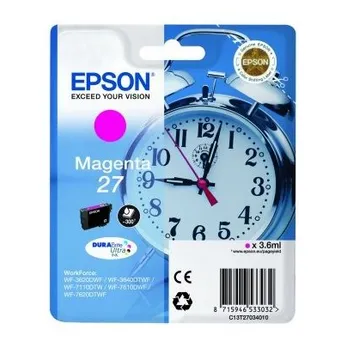 Epson 27 Magenta Ink Cartridge - (T2703 Alarm Clock)