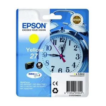 Epson 27 Yellow Ink Cartridge - (T2704 Alarm Clock)