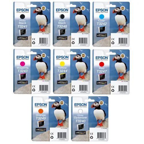 Epson T324 8 Colour Ink Cartridge Multipack - (Puffin)