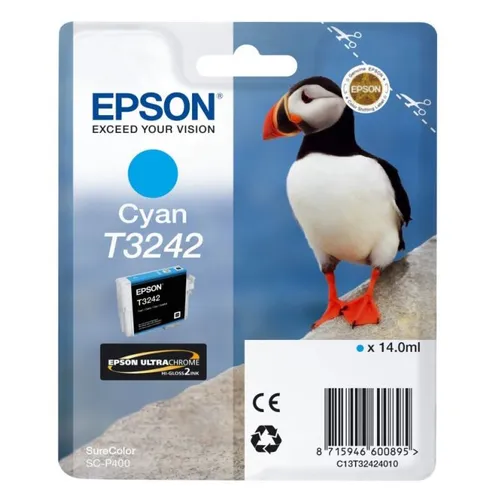 Epson T3242 Cyan Ink Cartridge - (C13T324240 Puffin)