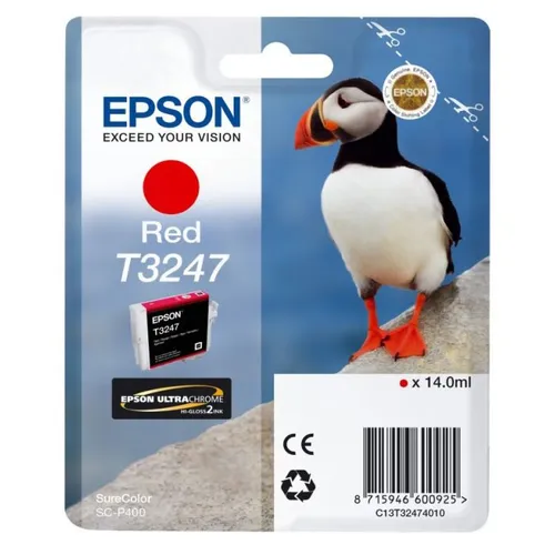 Epson T3247 Red Ink Cartridge - (C13T324740 Puffin)