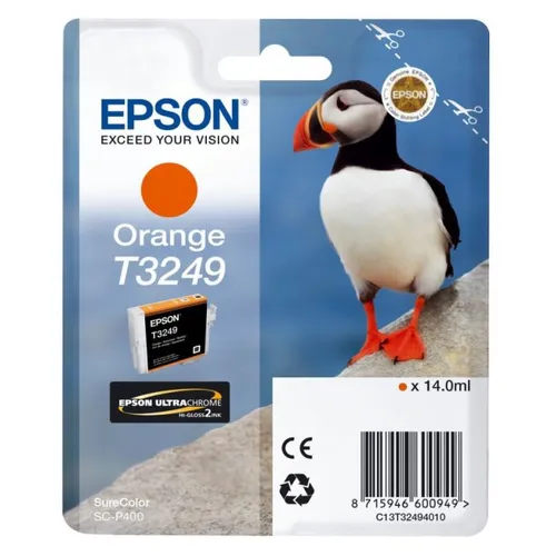 Epson T3249 Orange Ink Cartridge - (C13T324940 Puffin)