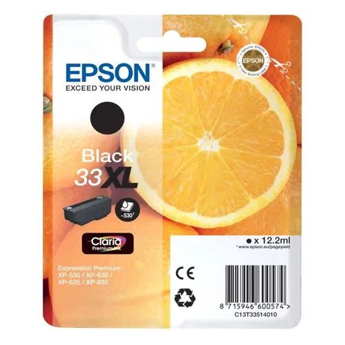 Epson 33XL Black High Capacity Ink Cartridge - (T3351 Oranges)