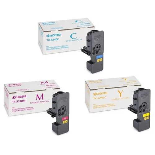 Kyocera TK-5240 3 Colour Toner Cartridge Multipack