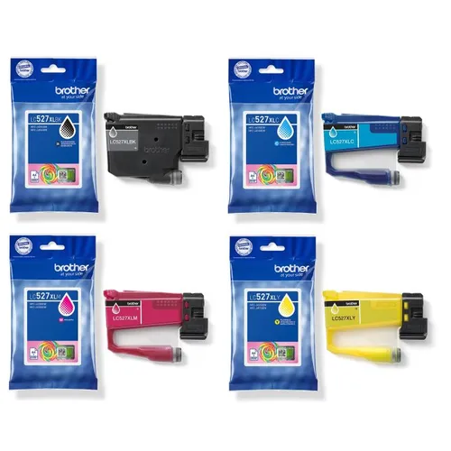 High Capacity Brother LC527XL 4 Colour Ink Cartridge Multipack
