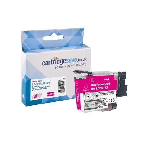 Compatible High Capacity Brother LC-527XLM Magenta Ink Cartridge 