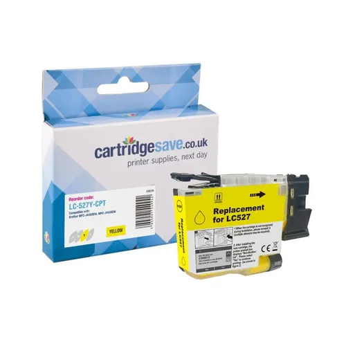 Compatible Brother LC-527Y Yellow Ink Cartridge 