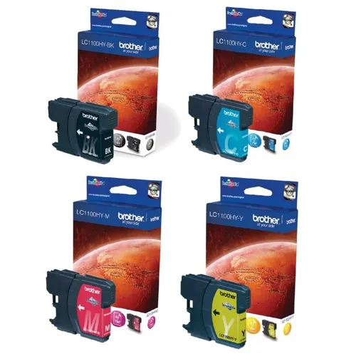 Brother LC1100 High Capacity 4 Colour Ink Cartridge Multipack