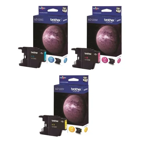 Brother LC1220 Light User 3 Colour Ink Cartridge Multipack