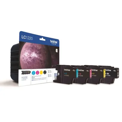 Brother LC1220 Light User 4 Colour Ink Cartridge Multipack