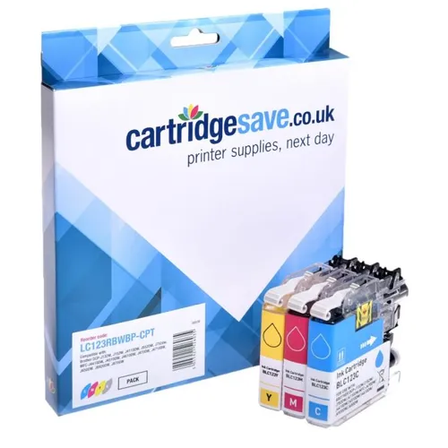 Compatible Brother LC123 3 Colour Ink Cartridge Multipack