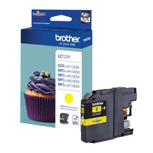Brother LC123Y Yellow Ink Cartridge