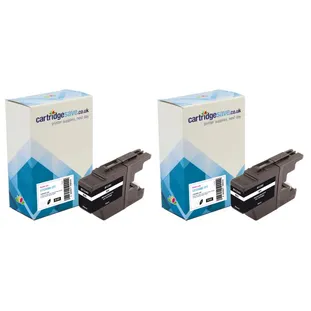 Compatible Brother LC1240BK Black Ink Cartridge Twin Pack (LC-1240BKBP2)