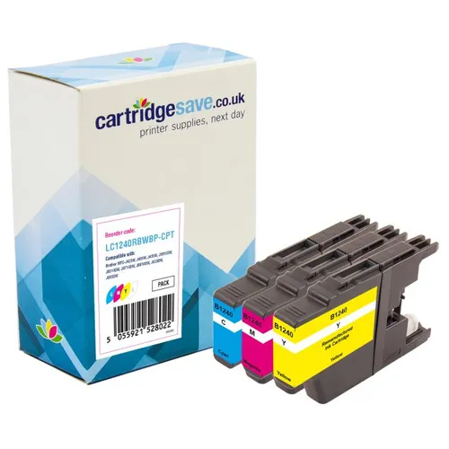 Compatible Brother LC1240 3 Colour Ink Cartridge Multipack