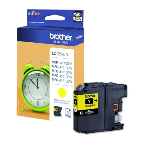 Brother LC125XL High Capacity Yellow Ink Cartridge