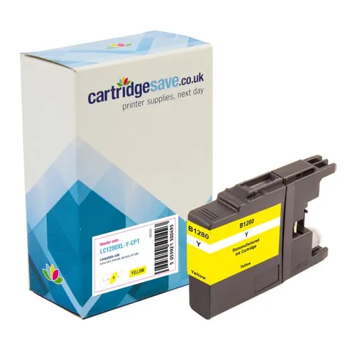 Compatible Brother LC1280XL High Capacity Yellow Ink Cartridge ( LC-1280XLY)