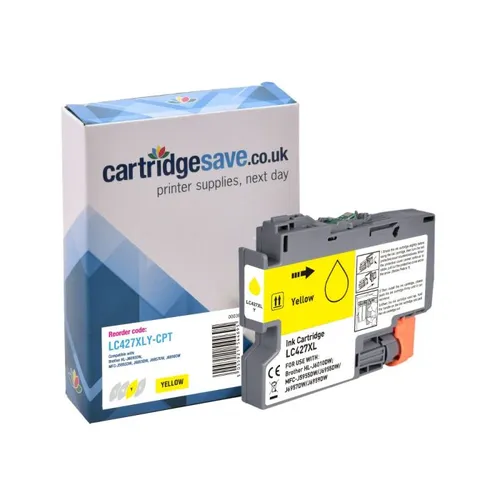 Compatible Brother LC427XL High Capacity Yellow Ink Cartridge - (LC427XLY)
