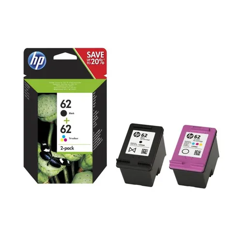 Black & Tri-Colour HP 62 Ink Cartridge Multipack (HP N9J71AE)