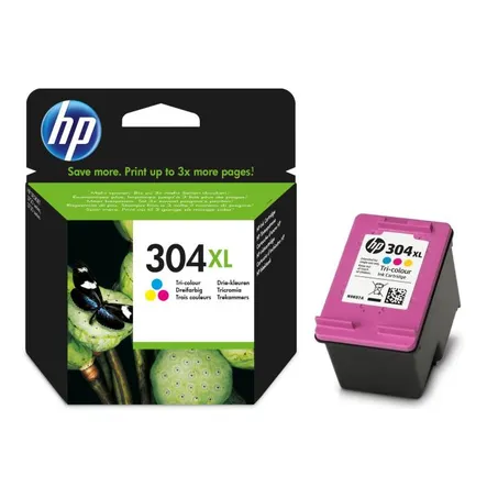 HP 304XL High Capacity Tri-Colour Ink Cartridge - (N9K07AE)