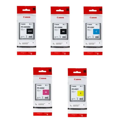 Canon PFI-030 5 Colour Ink Cartridge Multipack