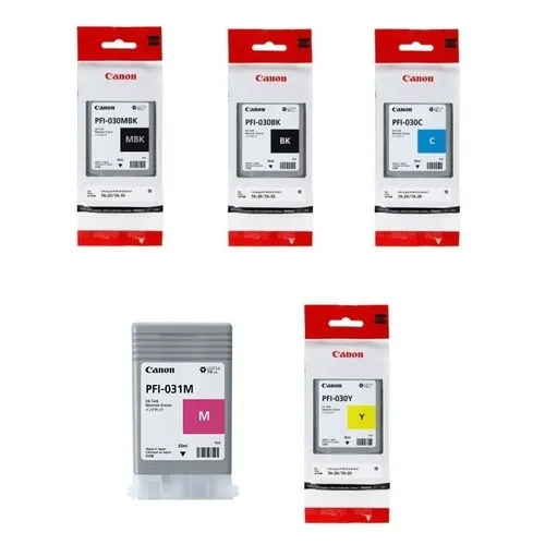 Canon PFI-031 5 Colour Ink Cartridge Multipack