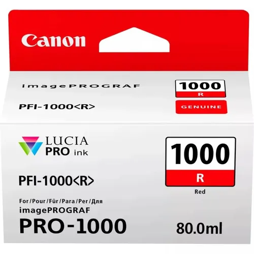 Canon PFI-1000R Red Ink Cartridge - (0554C001)