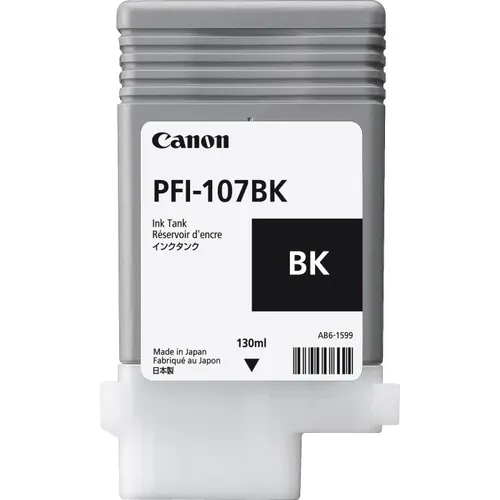 Canon PFI-107BK Black Ink Cartridge - (6705B001AA)