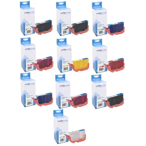 Compatible Canon PFI-300 10 Colour Ink Cartridge Multipack