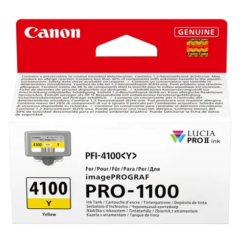 Canon PFI-4100Y Yellow Ink Cartridge - (6780C001)