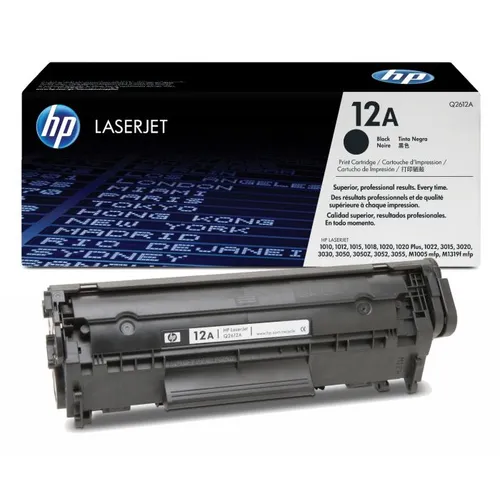 HP 12A Black Toner Cartridge - (Q2612A)