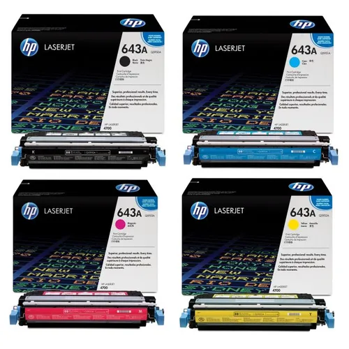 HP 643A 4 Colour Toner Cartridge Multipack