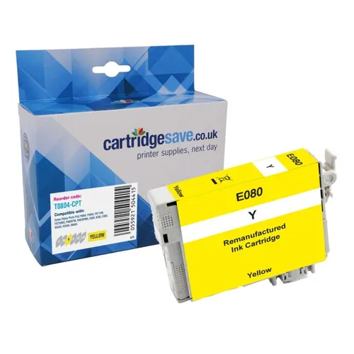 Compatible Epson T0804 Yellow Printer Cartridge - (C13T080440 Hummingbird)