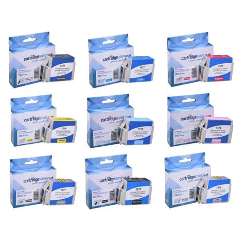 Compatible Epson T157 9 Colour Ink Cartridge Multipack - (Turtle)