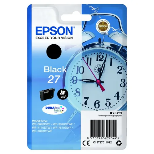 Epson 27 Black Ink Cartridge - (T2701 Alarm Clock)