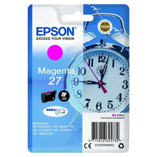 Epson 27 Magenta Ink Cartridge - (T2703 Alarm Clock)