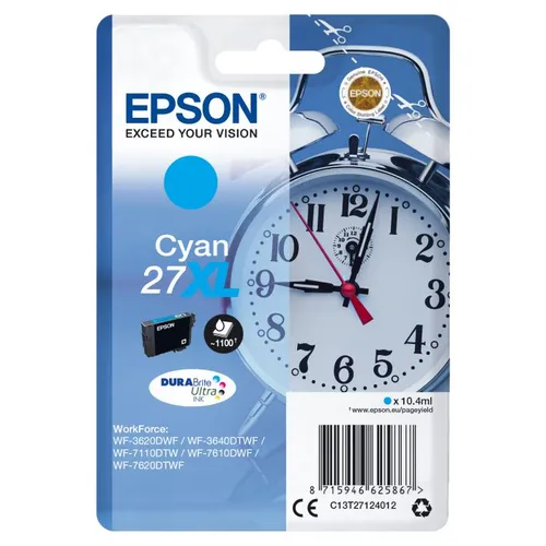 Epson 27XL High Capacity Cyan Ink Cartridge - (T2712 Alarm Clock)