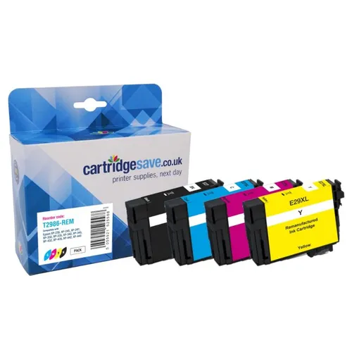 Compatible Epson 29 4 Colour Ink Cartridge Multipack (T2986 Strawberry)