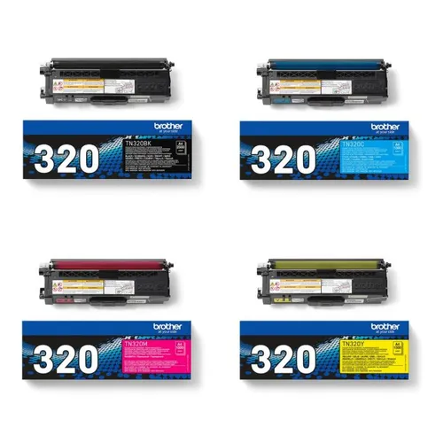 Brother TN-320 4 Colour Toner Cartridge Multipack