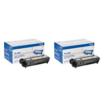 Brother TN3390 Extra High Capacity Black Toner Cartridge Twin Pack