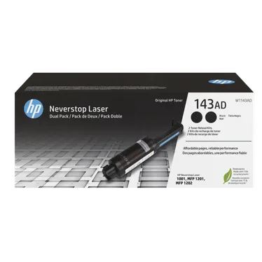 HP 143AD Black Toner Reload Kit - (W1143AD)