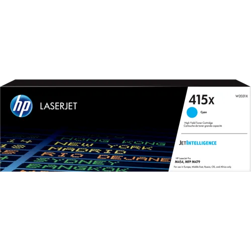 HP 415X High Capacity Cyan Toner Cartridge - (W2031X)