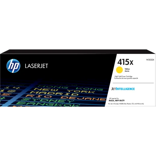 HP 415X High Capacity Yellow Toner Cartridge - (W2032X)