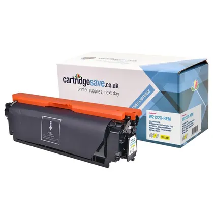 Compatible HP 212X High Capacity Yellow Toner Cartridge - (W2122X)
