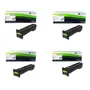 Lexmark 24B65LY 4 Colour Toner Cartridge Multipack - (contains 24B6508, 24B6509, 24B6510 & 24B6511)