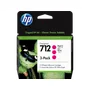 HP 712 3 Pack Magenta Ink Cartridge (3ED78AE)